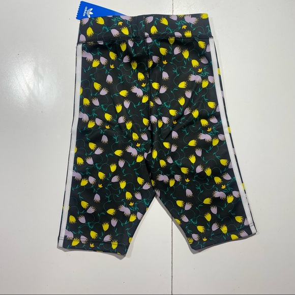 Adidas Originals AOP Multi Colored Floral Cycling Woman’s Shorts Tights NWT XS - Picture 5 of 15